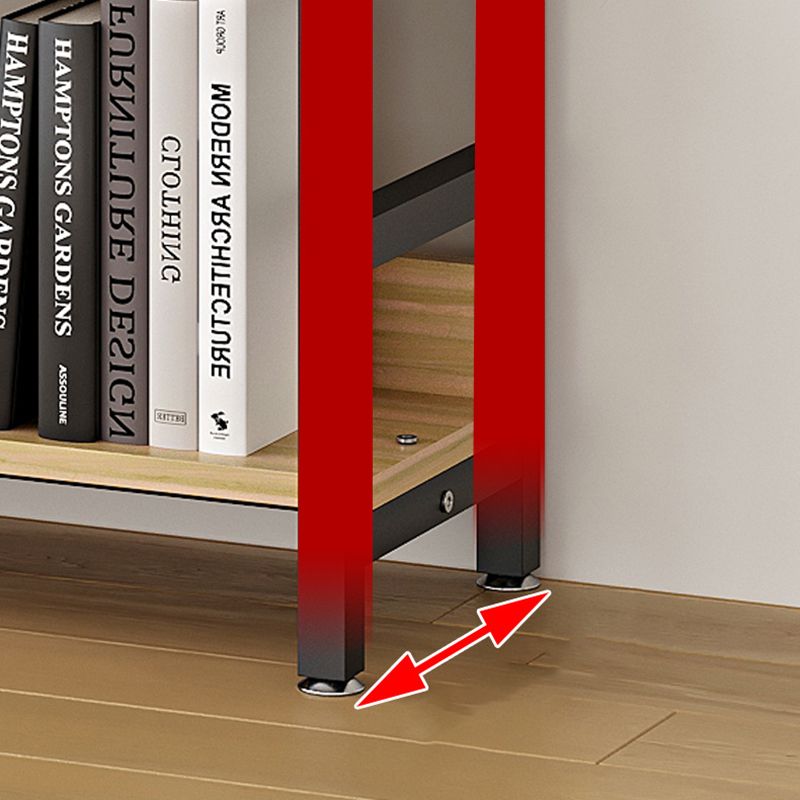 Black Modern Open Back Shelf Bookcase Shelves Included for Home Office