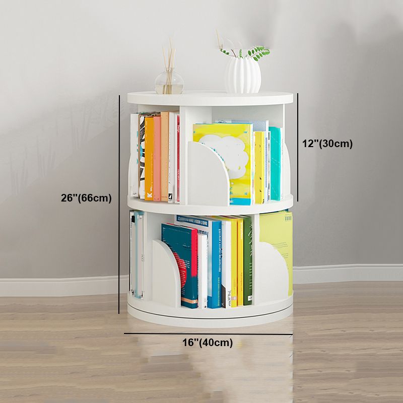 Rotatable Bookcase Contemporary Style Bookshelf for Home Office Study Room