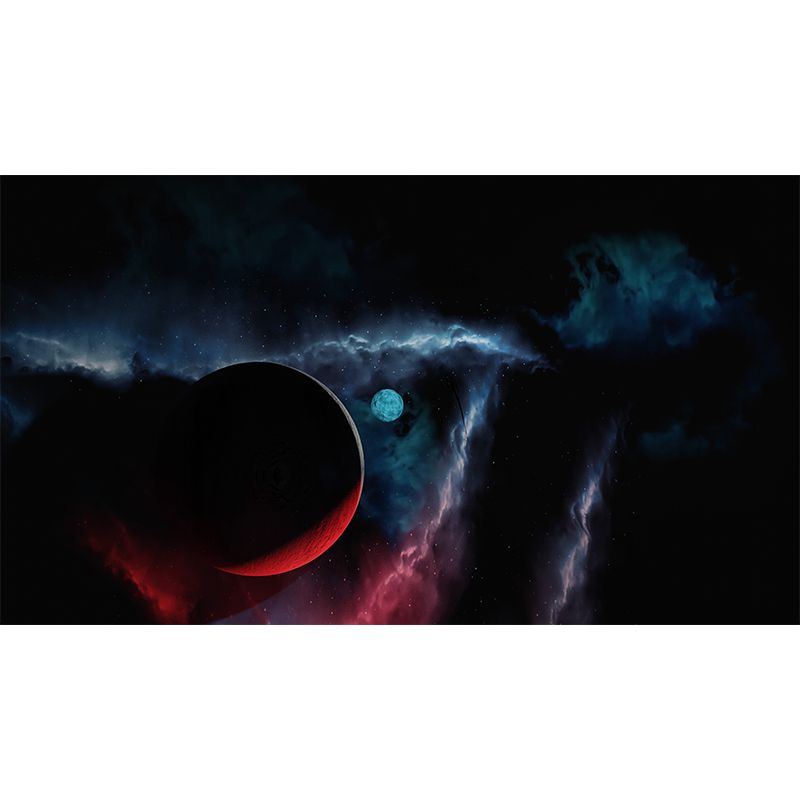 Cosmos Space Wall Murals Stain Resistant Wall Decoration for Living Room, Made to Measure