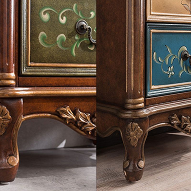 Traditional Vertical Lingerie Chest Wooden Storage Bachelor Chest for Bedroom