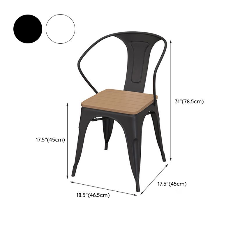 Nordic 1/2/3 Pieces Dining Set Round Plastic Wood Dining Table for Balcony