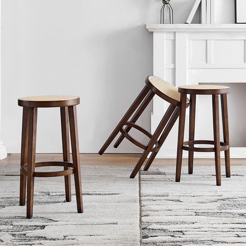 Contemporary Style Bar-stool Wooden Counter Bar Stool for Kitchen