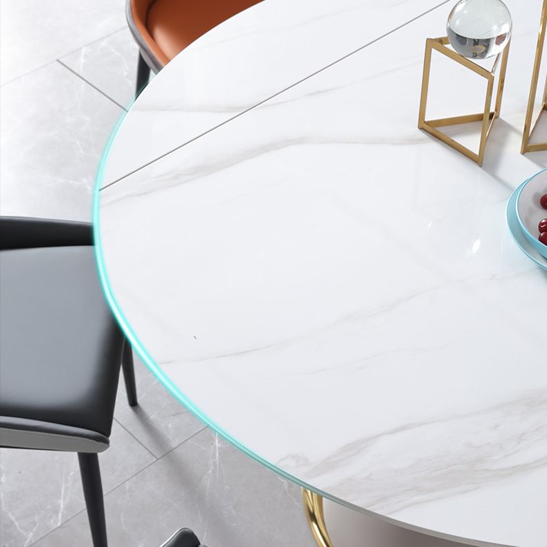 Extendable Modern Kitchen Dining Furniture Set with Sintered Stone Table Dining Room Table Set