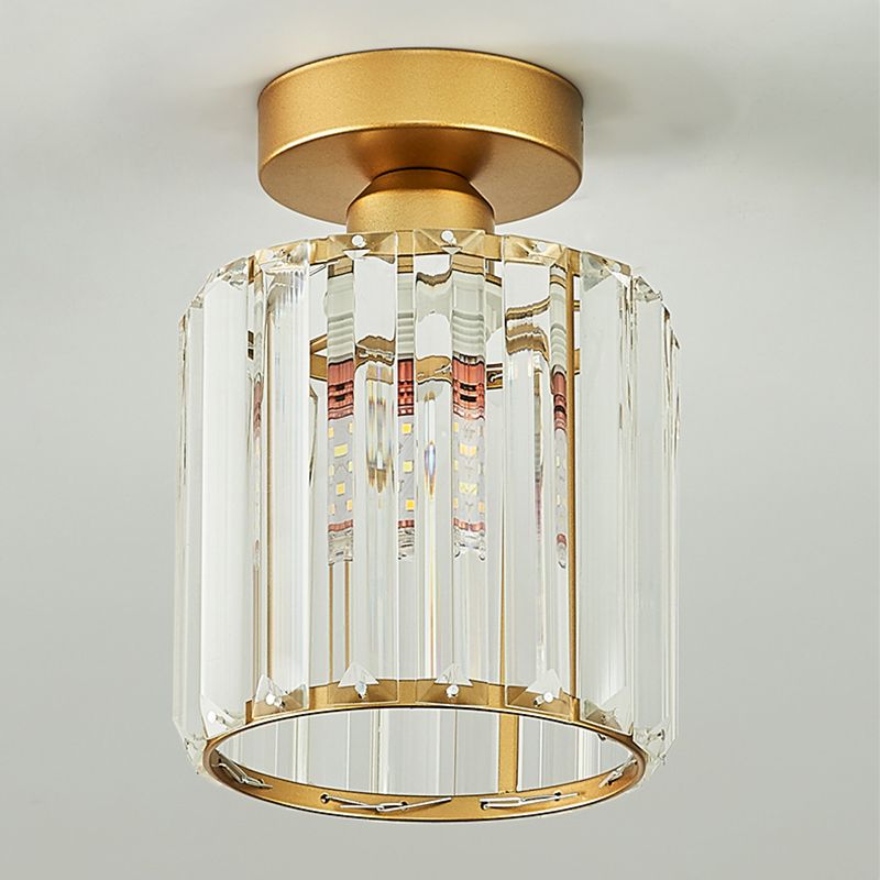 1-Light Ceiling Lamp Modern Style Crystal Ceiling Lighting for Living Room