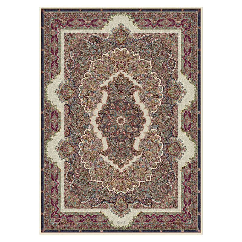 Vintage European Style Teppich Polyester Gebiet Teppich Fleckenfester Teppich für Wohnkultur