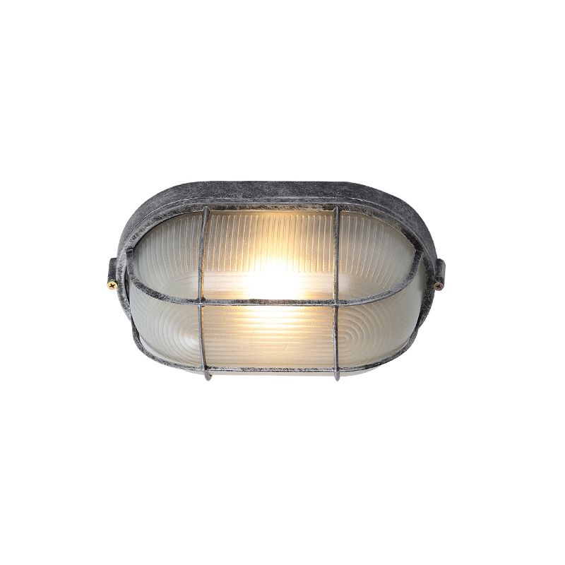 Retro Flush Mount Ceiling Light Bowl Shape Ceiling Lamp for Balcony