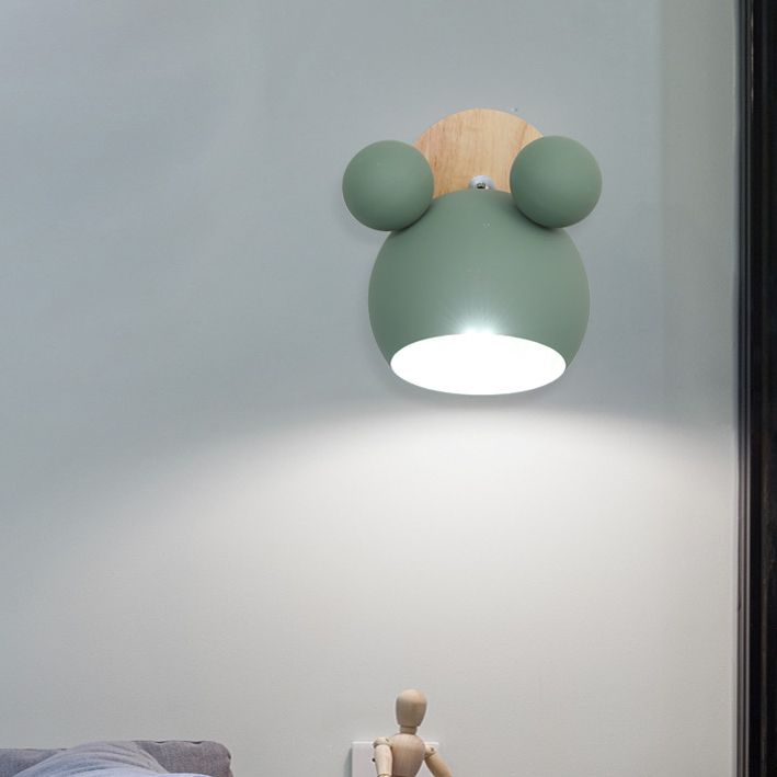 Modern Macron Wall Sponce One-Bulb Panda Wall Lights Lightsing para niños