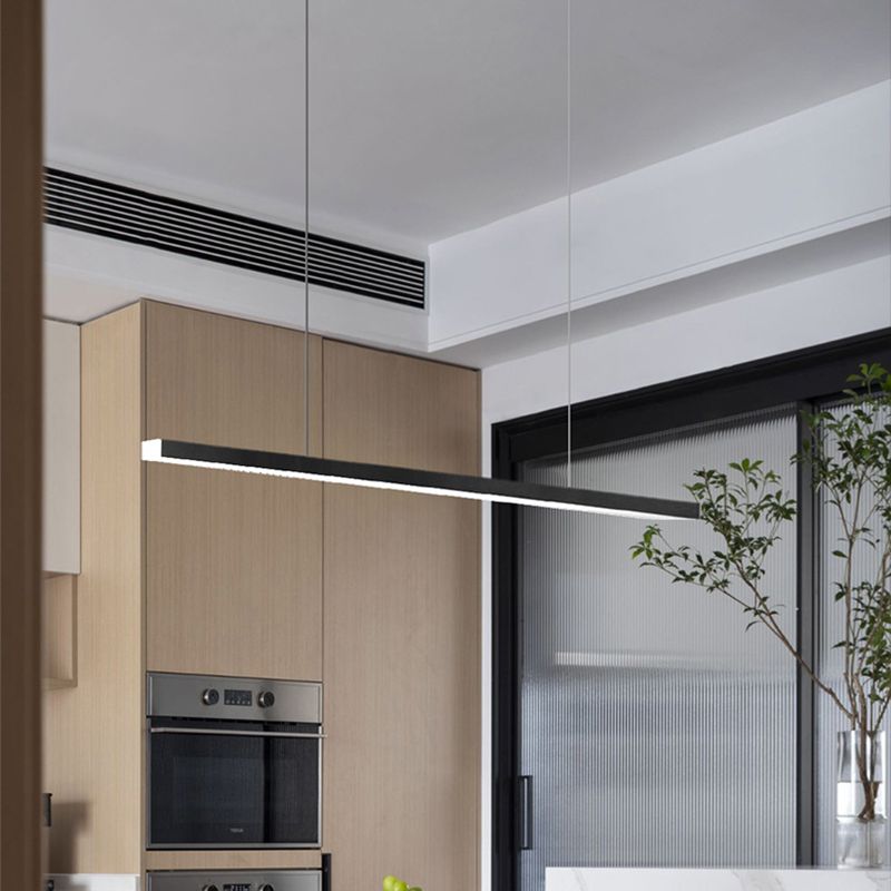 LED RECTANGE ISLAND LIGHT DIMPLE MODERN MODERN PENDANT LAMPE POUR SALLE DE DINSAGE