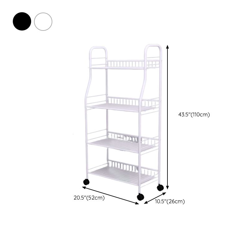 Contemporary Open Back Bookcase Metal Standard Bookshelf with Shelves