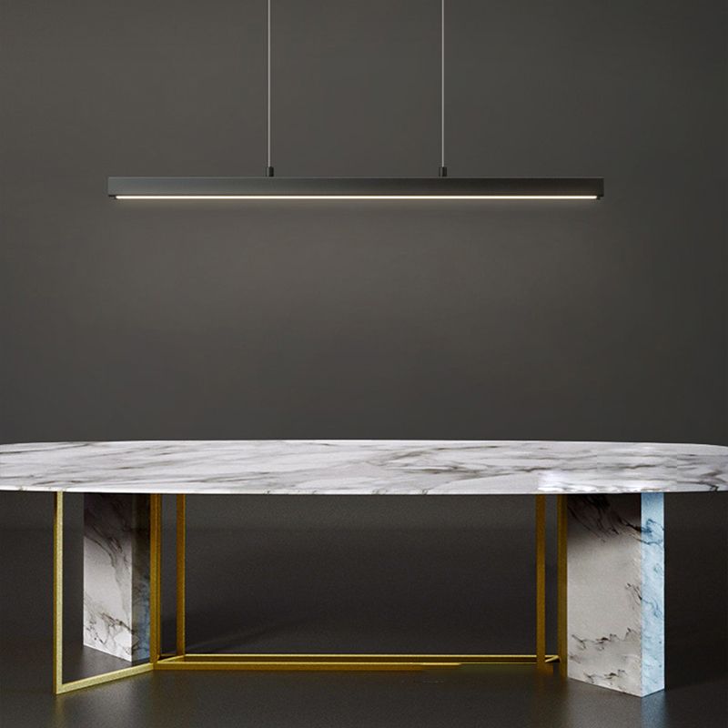 Modern Simple Style Island Lamp LED Aluminum Dining Room Pendant Light