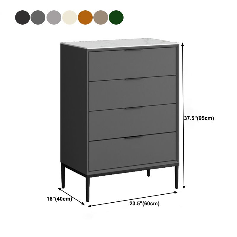 Modern Accent Chest with Soft Close Drawers 15.74" Wide Chest