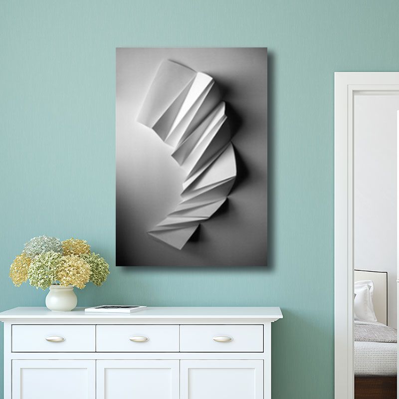 Minimalistisches abstraktes Muster, Wandkunst, sanfte Farben, dekorativ gewickelte Leinwand für Gästezimmer