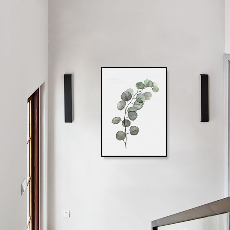 Minimalistische Botanics canvas print zachte kleur getextureerde muurkunst voor keuken, meerdere maten