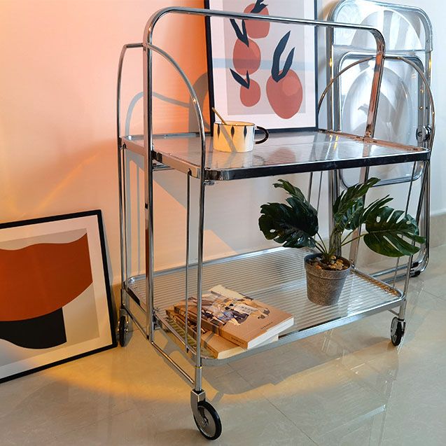 29.53" Tall Contemporary Style Side End Table Glass Sofa Side Accent Table