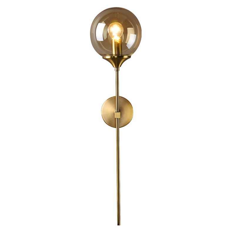 1 luminaire en verre mural clair