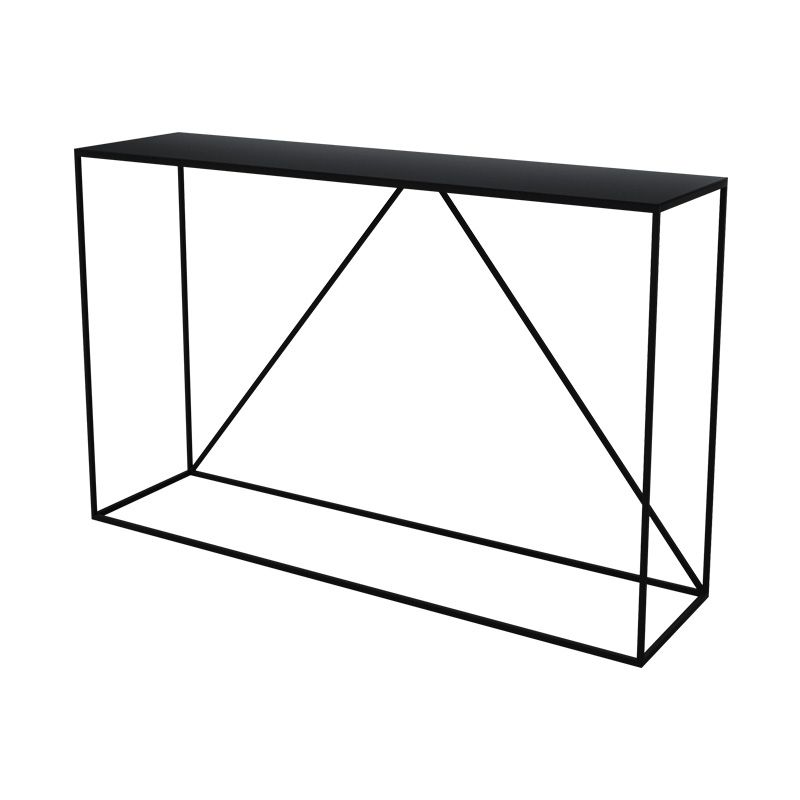 Contemporary Hall Metal Console Table Rectangle Frame Console Accent Table