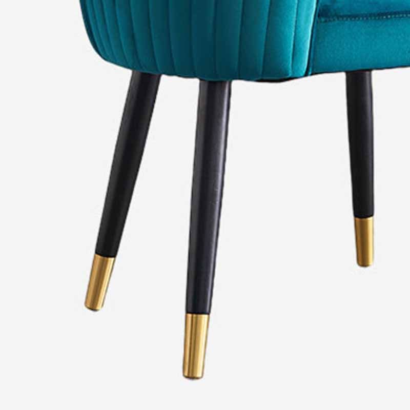 Silla lateral escandinava interior Silla tapizada de madera del comedor del Wingback