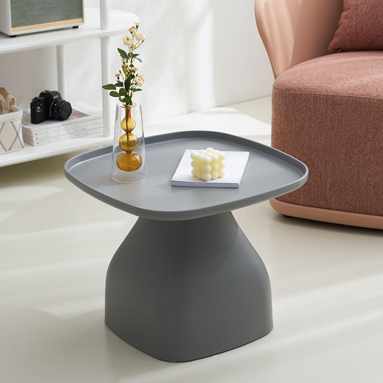 Pedestal Square Accent Side Table Tray Top Side End Snack Table