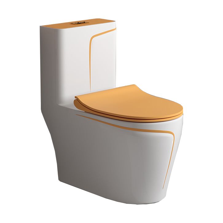 Traditional Floor Mount Toilet Bowl One-Piece Toilet with Slow Close Seat