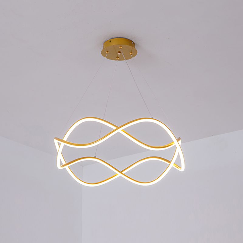 Araña colgante de metal estilo moderno 1 lámpara de lámpara de luz iluminación