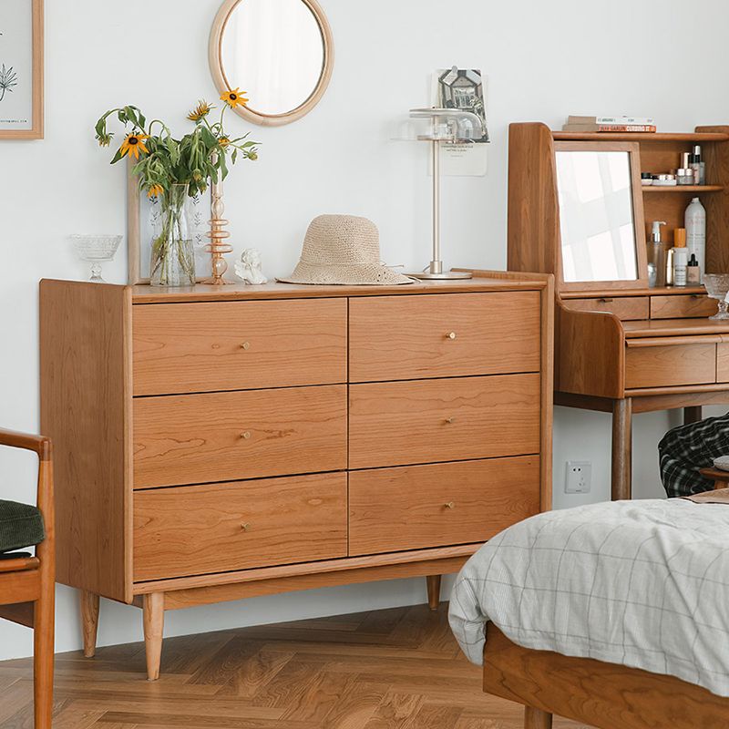 Modern Rectangle Wood Side Cabinet Soft Close Drawers Storage Cabinet