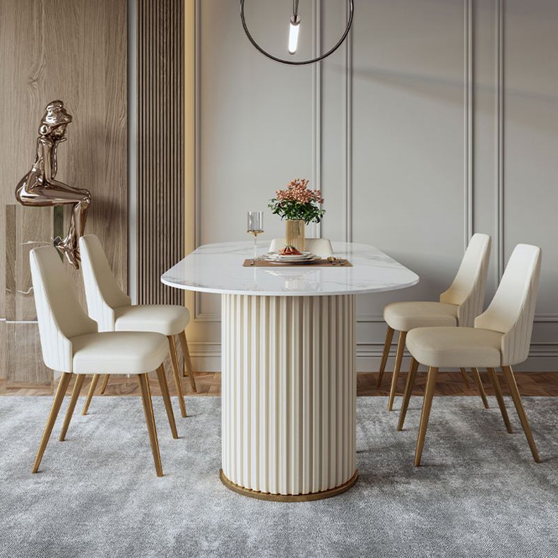 Nordic Style Metal Side Chair Gold Base Side Dining Chair for Living Room