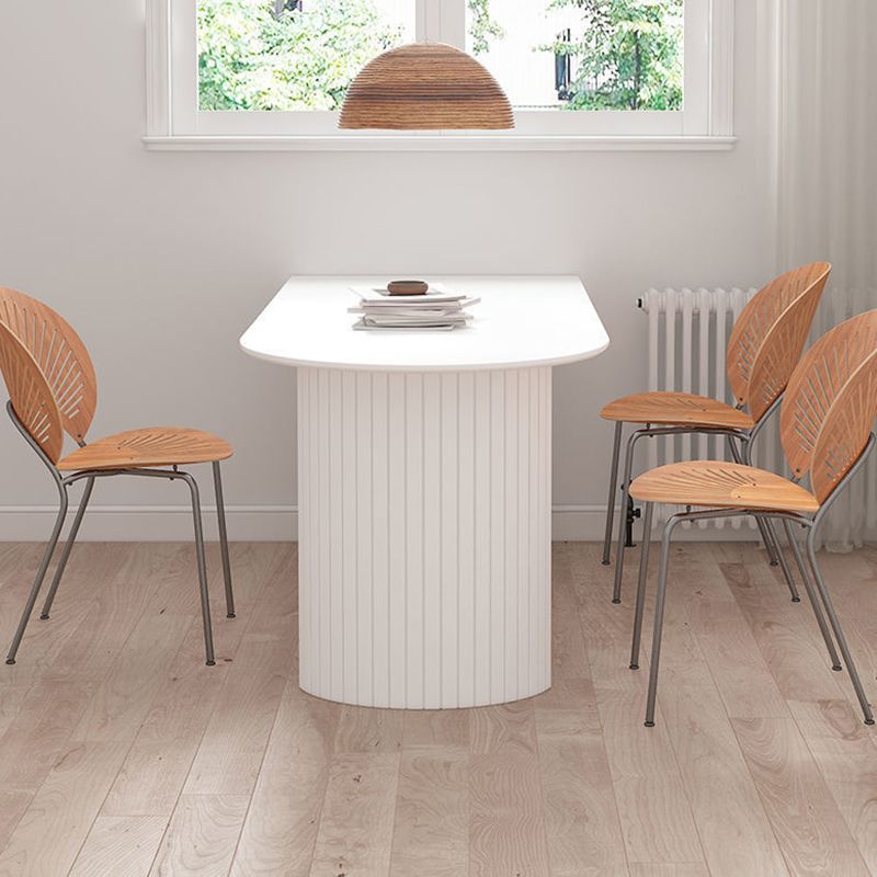 Modern Style Dining Table Double Pedestal Table for Dining Room