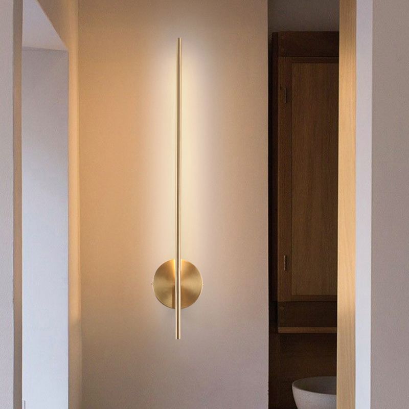 1-Light Modern Wall Lights Metal Linear Wall Mounted Lamps for Bedroom