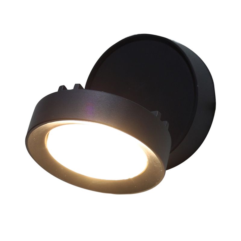 Dark Black LED Wall Sconce Aluminum & Acrylic Modernism Wall Light