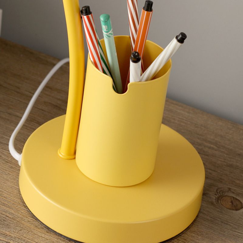 Contemporary Style Dome Table Lamp Metal 1-Light Nightstand Lamp