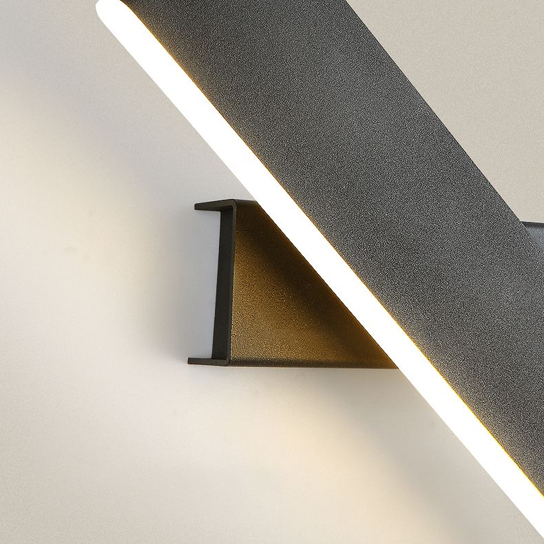 Lámpara de pared giratoria de aluminio LED moderna de moda moderna con tono acrílico