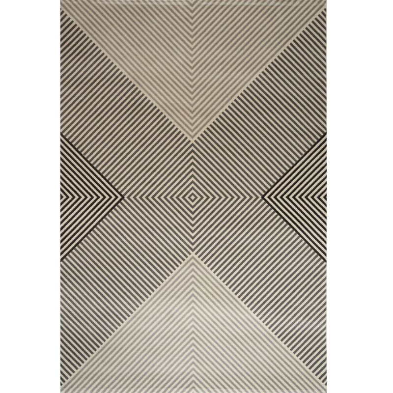 Multi Colored Modern Rug Polypropylene Geometric Area Carpet Anti-Slip Backing Pet Friendly Indoor Rug for Parlor