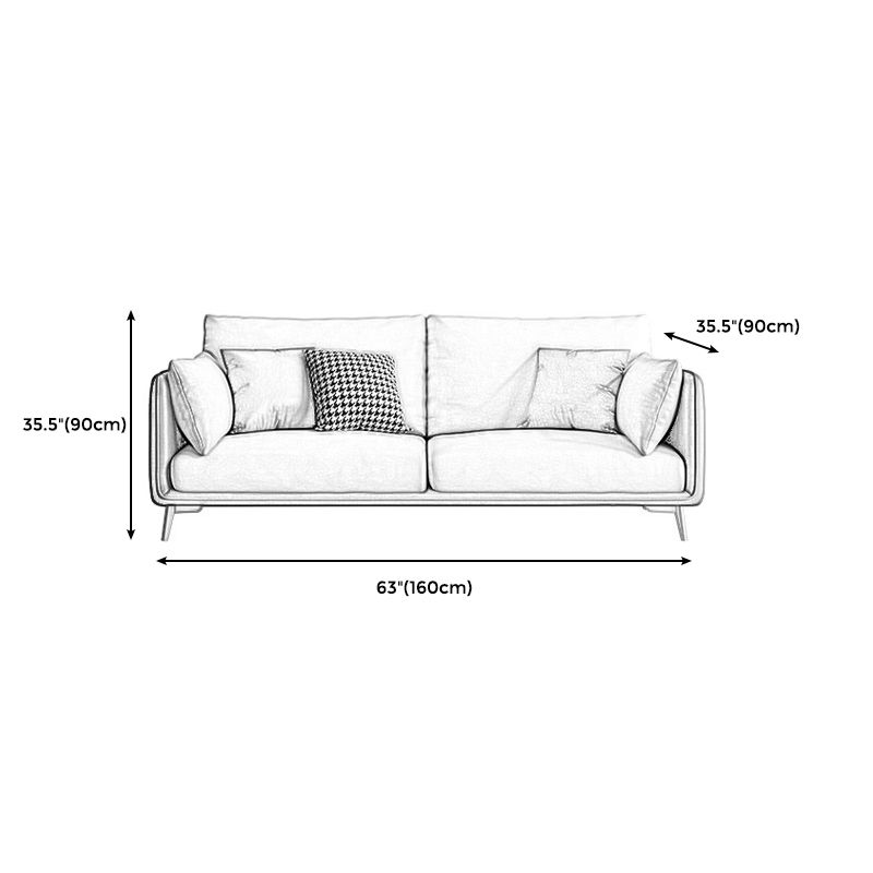 Moderne grüne und weiße Stoffsofa quadratische Armsofa für Wohnzimmer