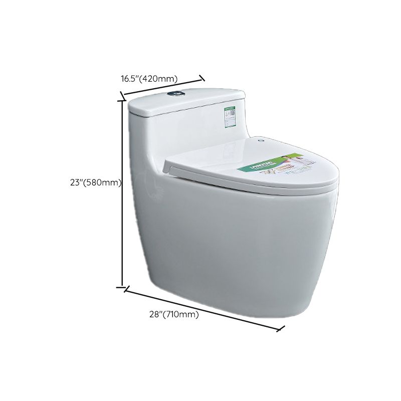 Contemporary 1 Piece Flush Toilet Floor Mounted Urine Toilet (Spray Gun not Included)