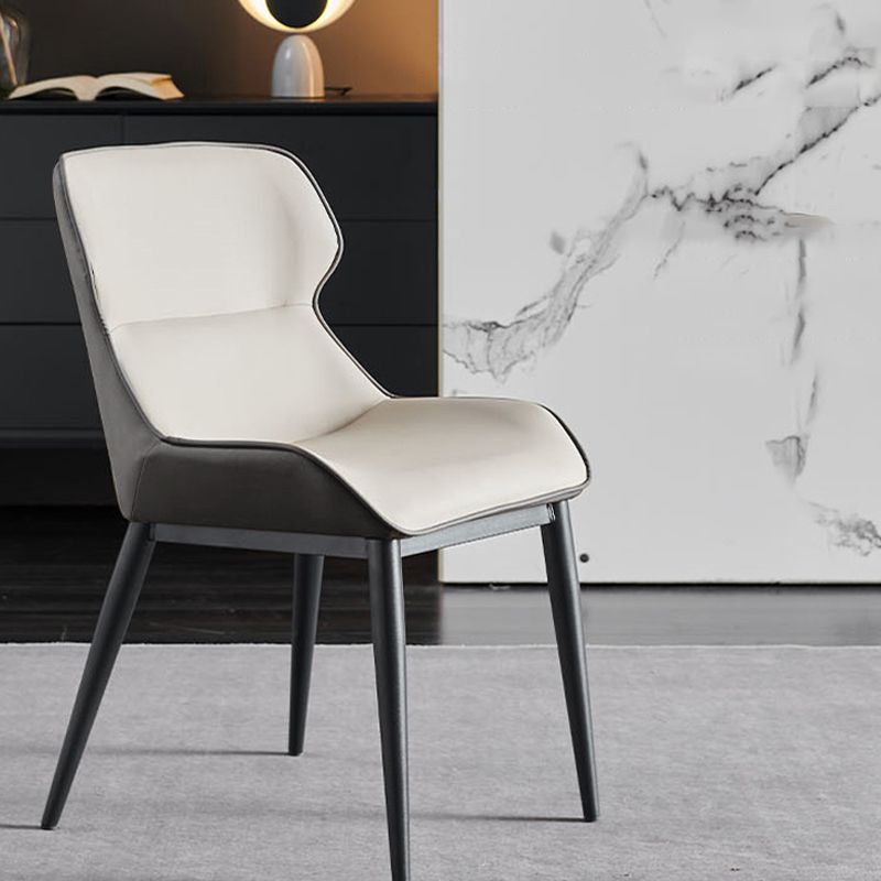 Industrial Dining Room Chair Upholstered Armless Dining Chairs