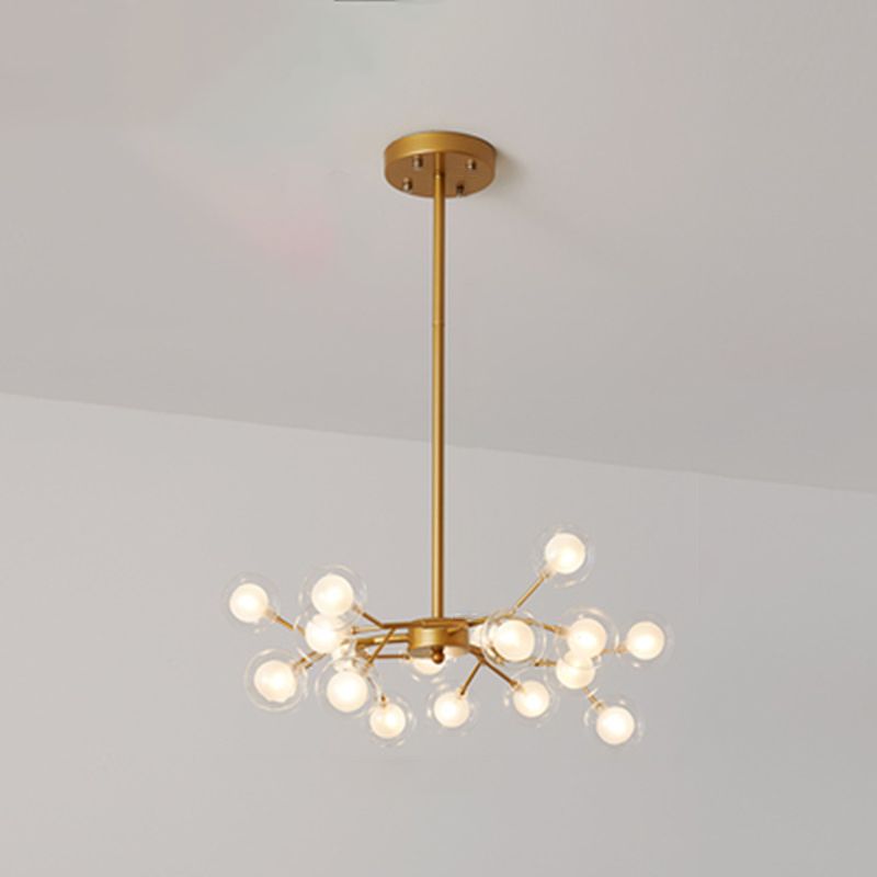 Metallic tak kroonluchter licht eenvoud led hanglamp lamp armatuur voor woonkamer