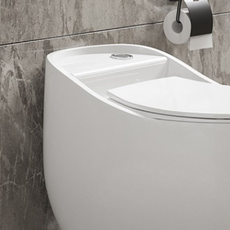 Contemporary Ceramic Toilet Floor Mount Urine Toilet with Slow Close Seat for Washroom