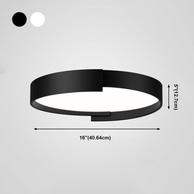 Plafonnier LED en fer laqué, montage circulaire en acrylique, Style créatif moderne, pour chambre à coucher