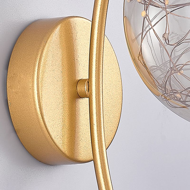 Modern Creative Creative LED LAMPAGGIO GLOGO GLOGE GLOBE DONCE PER LA CAMERA DA PAZIONI CON DEORAZIONE