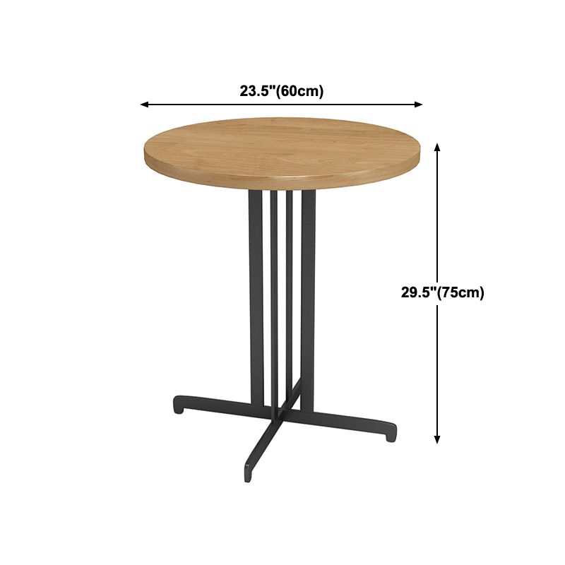 Colección de comedor de estilo industrial Mesa de comedor de madera maciza para el hogar