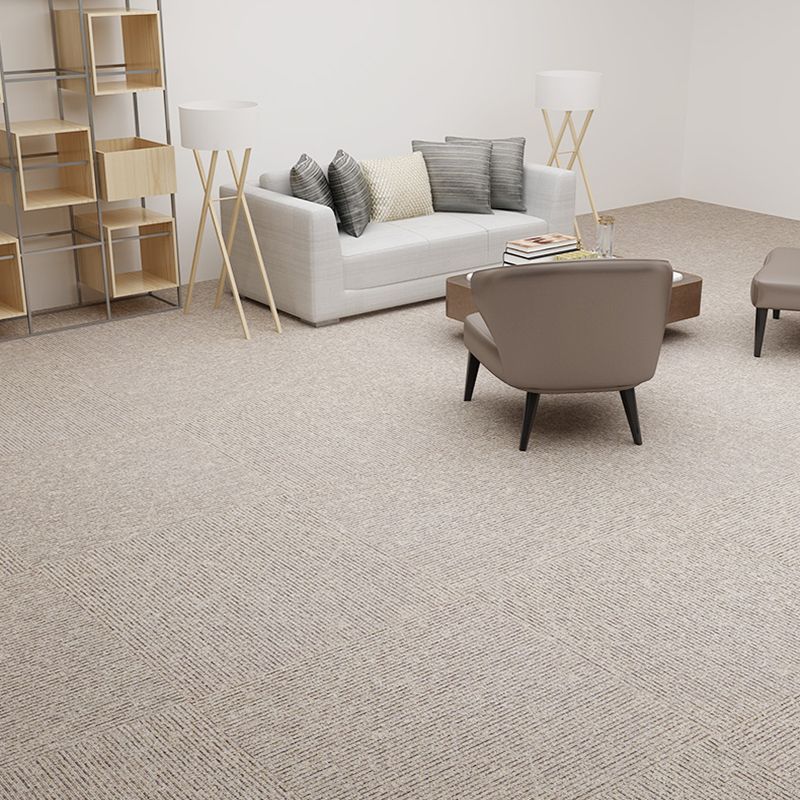 Office Room Carpet Tiles Solid Color Level Loop Square Carpet Tiles