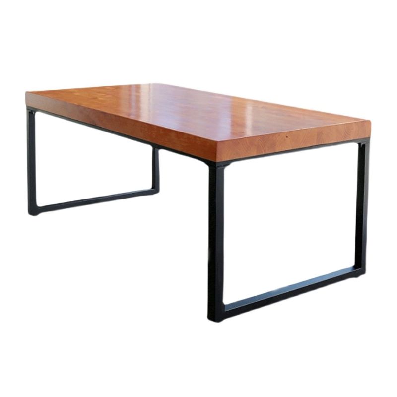 Rectangle Dinette Table Industrial Solid Wood Dinner Room Kitchen Table for Indoor