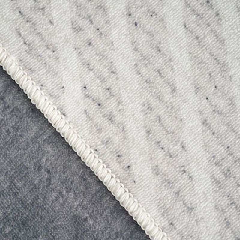 Grauer Farbwiedergabe-Teppich, Polyester-Funky-Teppich, rutschfeste Rückseite, Innenteppich für Heimdekoration