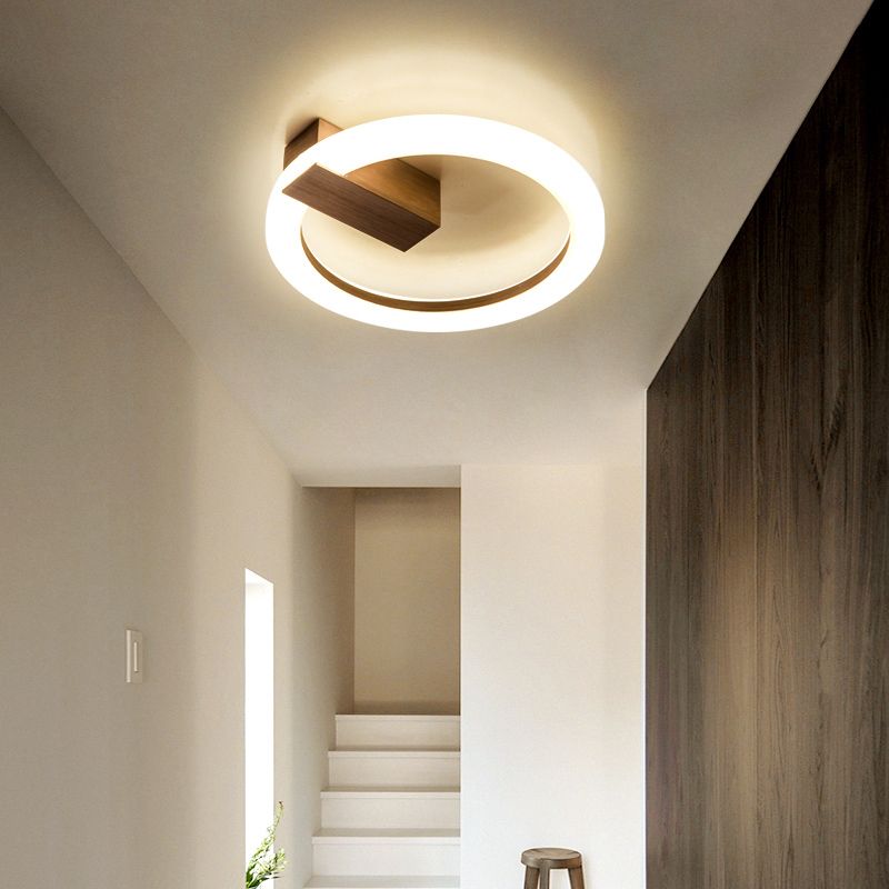 Modernism Circle LED Flush Mount Metal Ceiling Light Fixture for Hallway