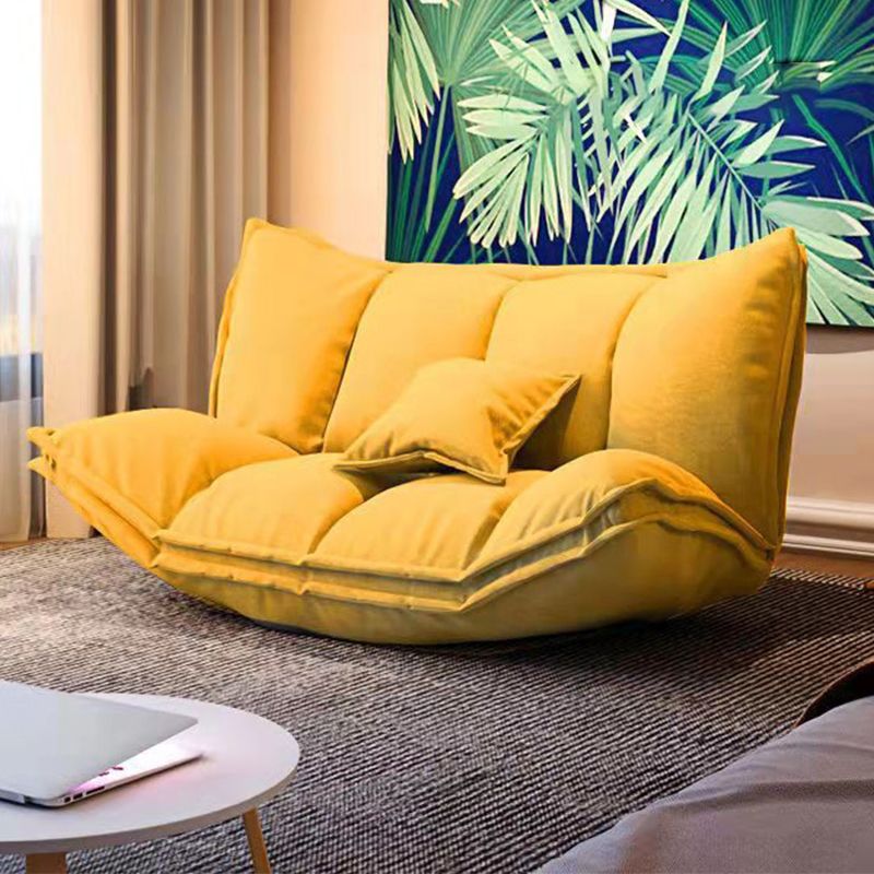 Linen Contemporary Armless Sofa Convertible Sofa, 62.99" L x 19.68" W x 19.68" H