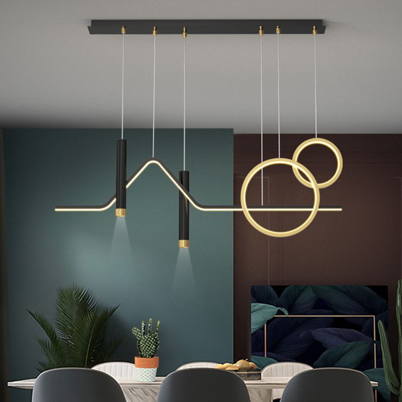Pendre linéaire LED LED dans un style concis moderne