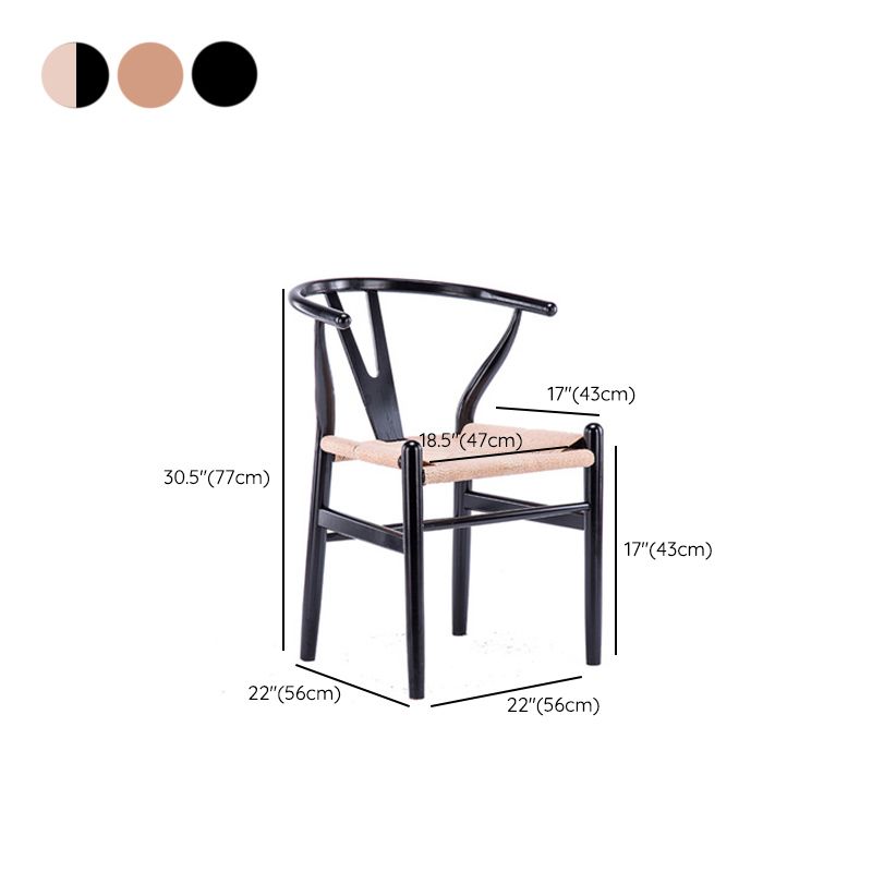 Kitchen Wood Dining Side Chair Industrial Style Chair for Kitchen