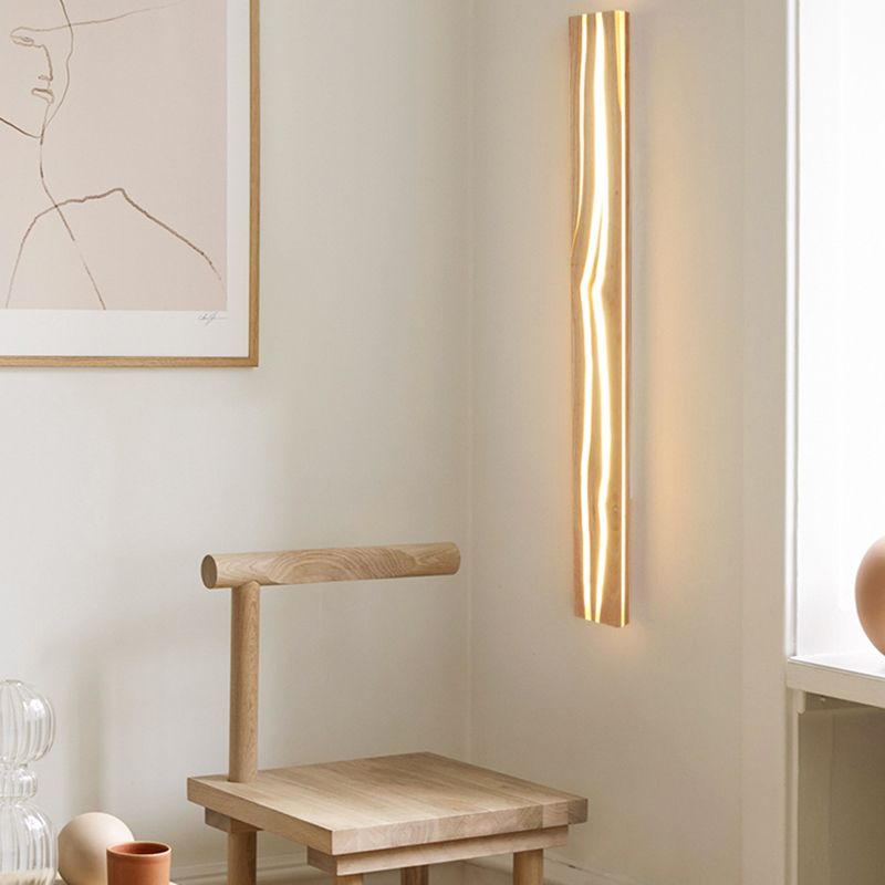 Contemporary Wooden Wall Light Fixture Simple Wall Light Sconce for Bedroom