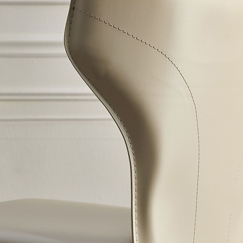 Faux Leather Side Chair Contemporary Kitchen Dining Side Chair