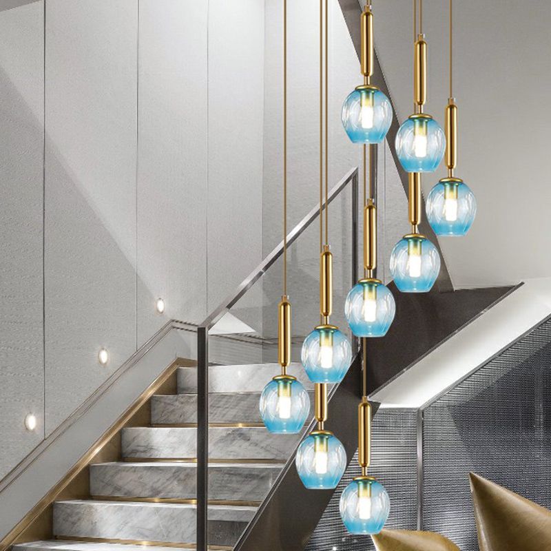 Ciondolo a sospensione postmoderna a forma di vetro a forma di vetro ombre per soggiorno per soggiorno